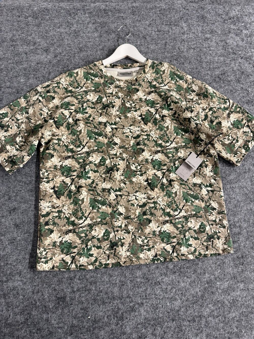 Amongst Others Shirt Mens Large Camo Real Tree Oversize Boxy Tee Heavy N58